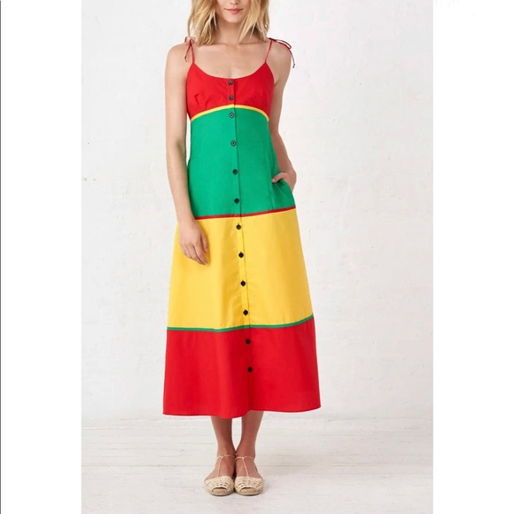 NWT! La Ligne ColorBlock Maxi Dress - Picture 4 of 12